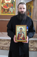 С новой иконой Преподобного С новой иконой Преподобного