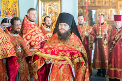 Игумен Андрей встречает Владыку